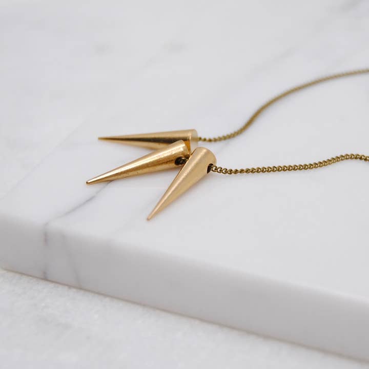 Tiny Spikes Necklace for wholesale by SPARKLEFARM