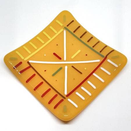 Four Corners Dish 4"x 4" for wholesale by TommyGunGlass