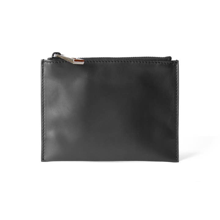 Small Black Pouch for wholesale by ADAMS + ROBINSON