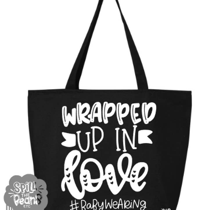 Wrapped Up In Love Canvas Bag for wholesale by spillthebeansetc