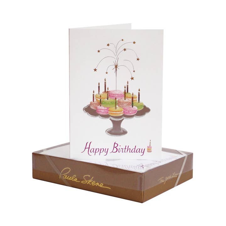 Macaroon Birthday Card for wholesale by PAULA SKENE DESIGNS