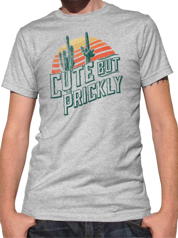 Men's Cute But Prickly Cactus T-Shirt for wholesale by Boredwalk