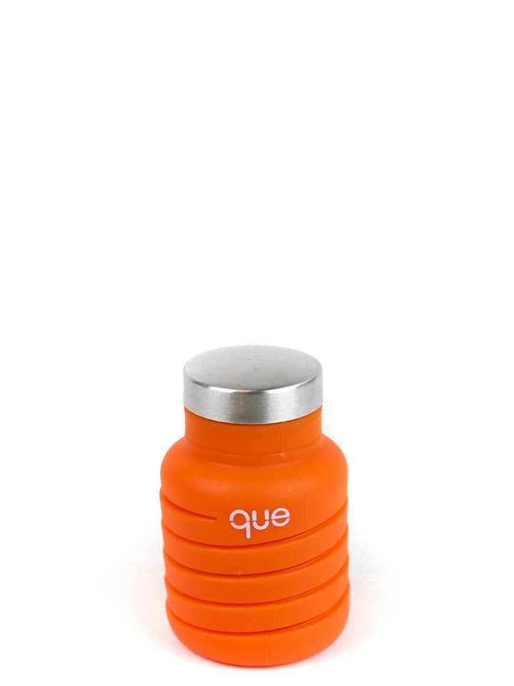 12oz Collapsible Water Bottle - Sunbeam Orange for wholesale by Que Factory