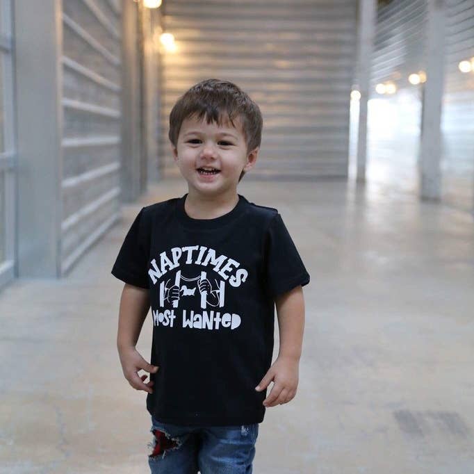 Naptimes Most Wanted Tee for wholesale by spillthebeansetc