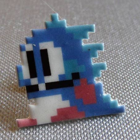 Épingle Bubble Bobble Bob pour la vente par 8-Bit Zero