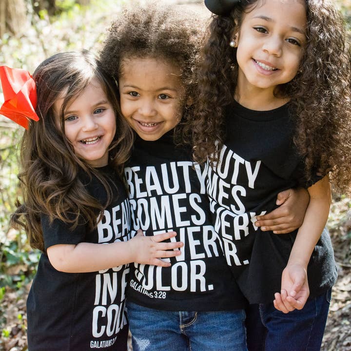 Beauty Comes in Every Color - Toddler Tee for wholesale by SBG Co.