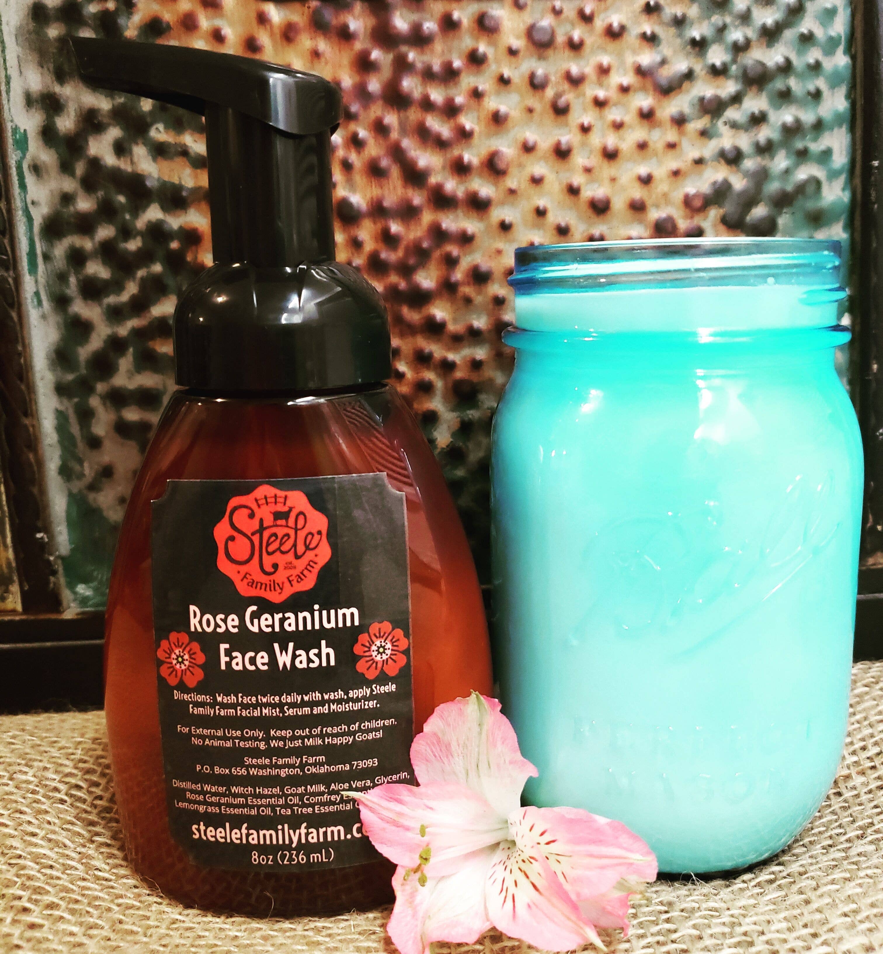 Steele Family Farm – wholesale Facial cleanser – Rose Geranium Face Wash