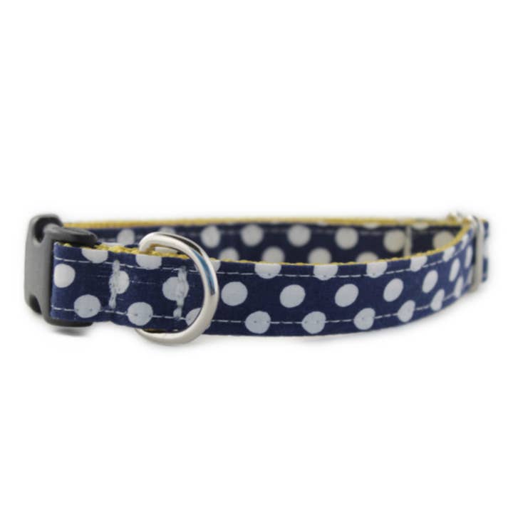 Sophisticated Pup - Wholesale Pet Collar - Dog - Navy Dot Dog Collar XSmall1