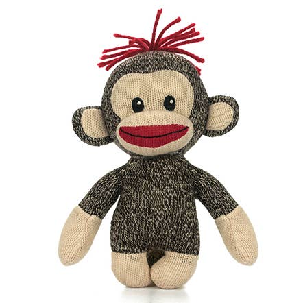 6" Curioso Stofftier-Sockenaffe Braun - Kleiner Sockenaffe für den Großhandel von Plushland