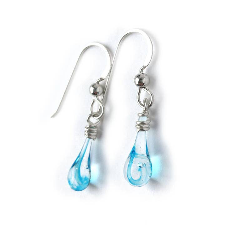 Sundrop Jewelry - Wholesale Dangle Earrings - Demi Glass Teardrop Earrings