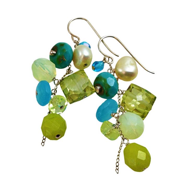 Perfecte Aqua Cascade Oorbellen voor wholesale door Delisch Jewelry & Accessories