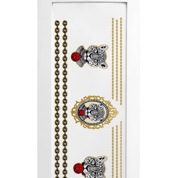 Pegatinas Tatuajes Temporales de Rubí El Leopardo para venta al por mayor de PAPERSELF