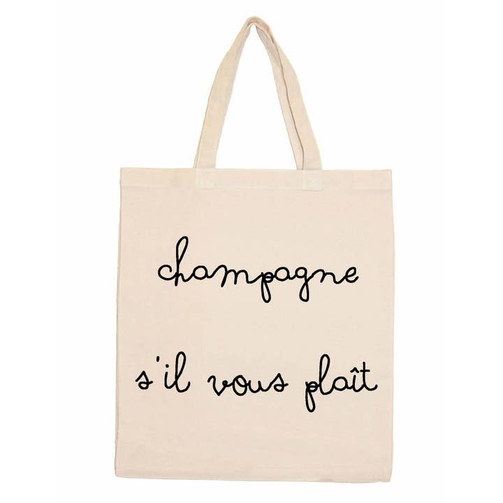 Retrospect Group Quippy Line - Wholesale Tote Bag - Women's - Champagne S'il Vous Plait Tote Bag