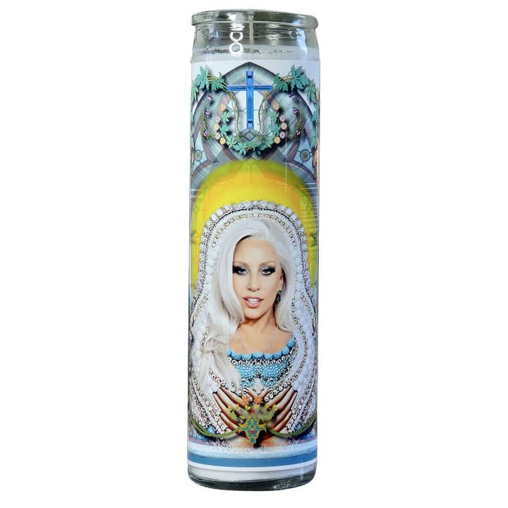 Calm Down Caren – wholesale Votive candle – Lady Gaga Celebrity Prayer Candle