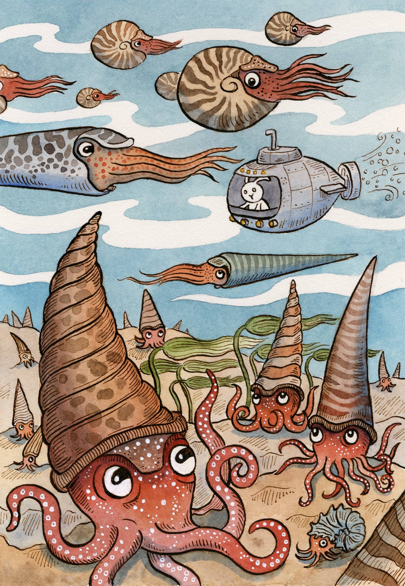 SepiaLepus Illustration - Wholesale Art Print - 16" x 20" Wrong Turn Art Print0