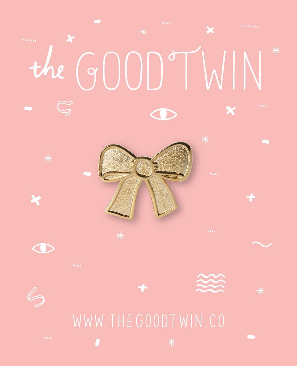 The Good Twin - Wholesale Lapel Pin/Button - Bow Pin1