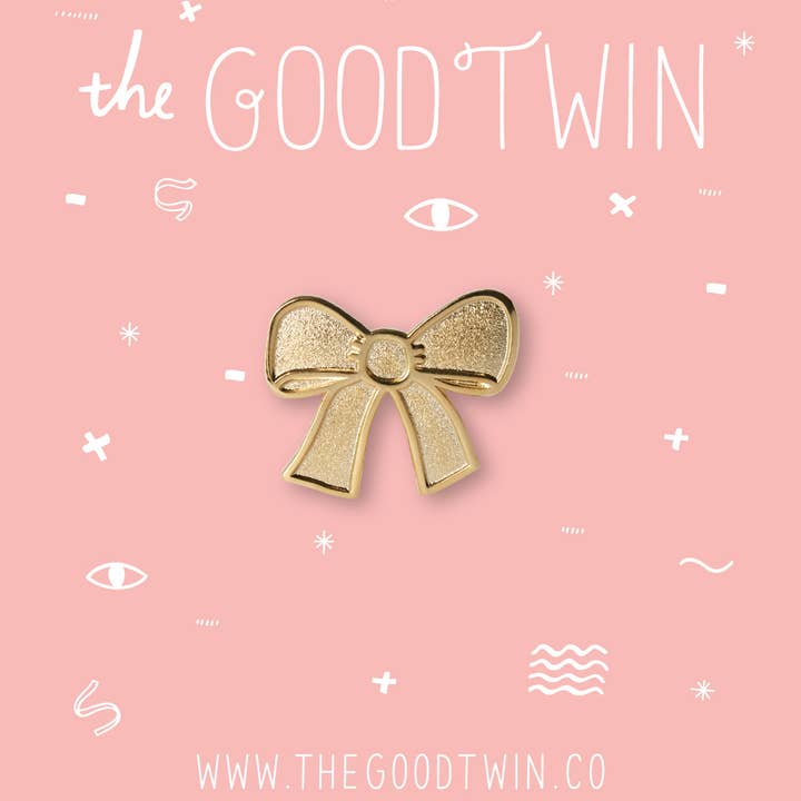 The Good Twin - Wholesale Lapel Pin/Button - Bow Pin1