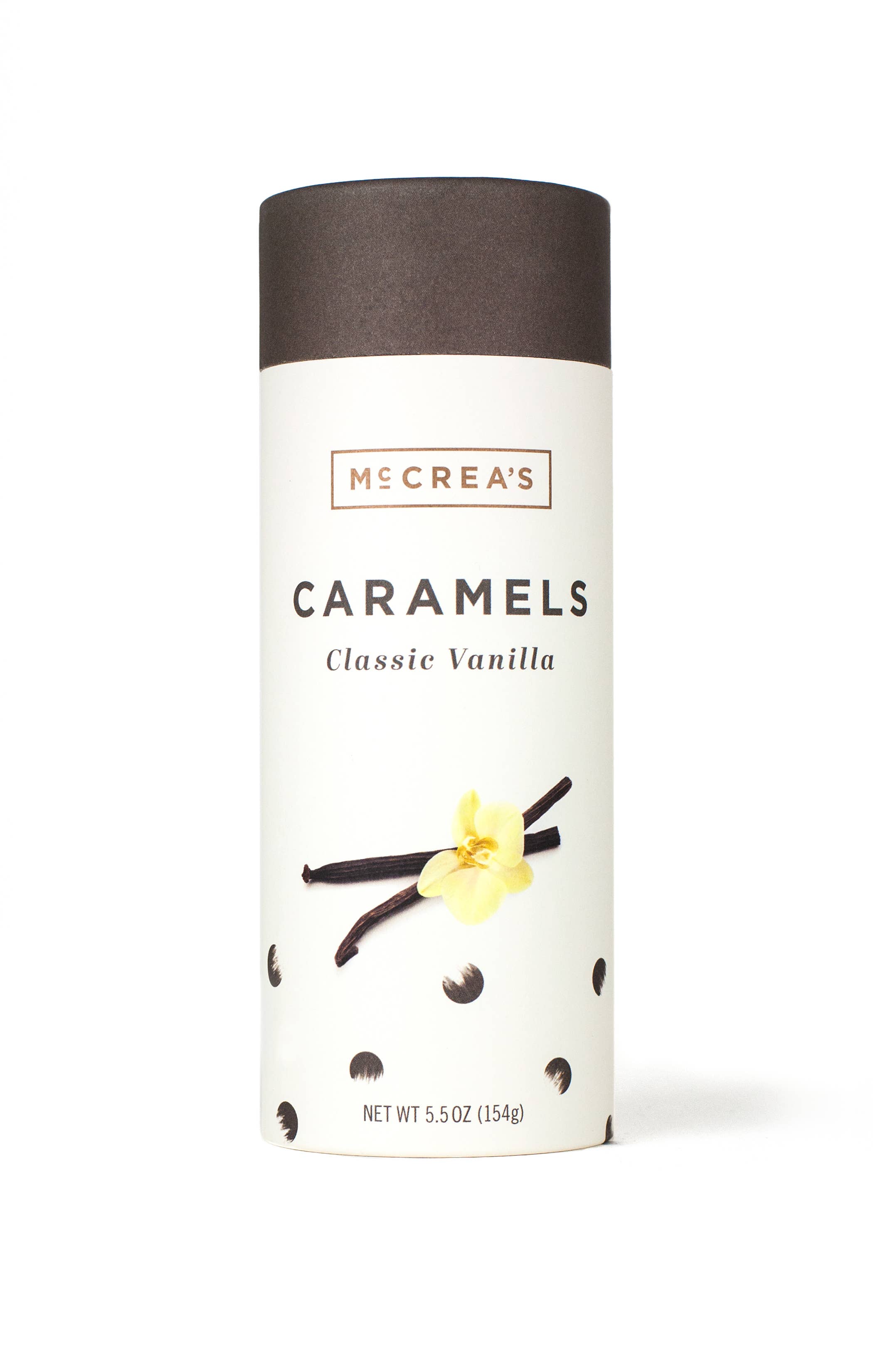 McCrea's Candies - Wholesale Caramel - Caramels Tall Tube - Classic Vanilla (6 per case)1