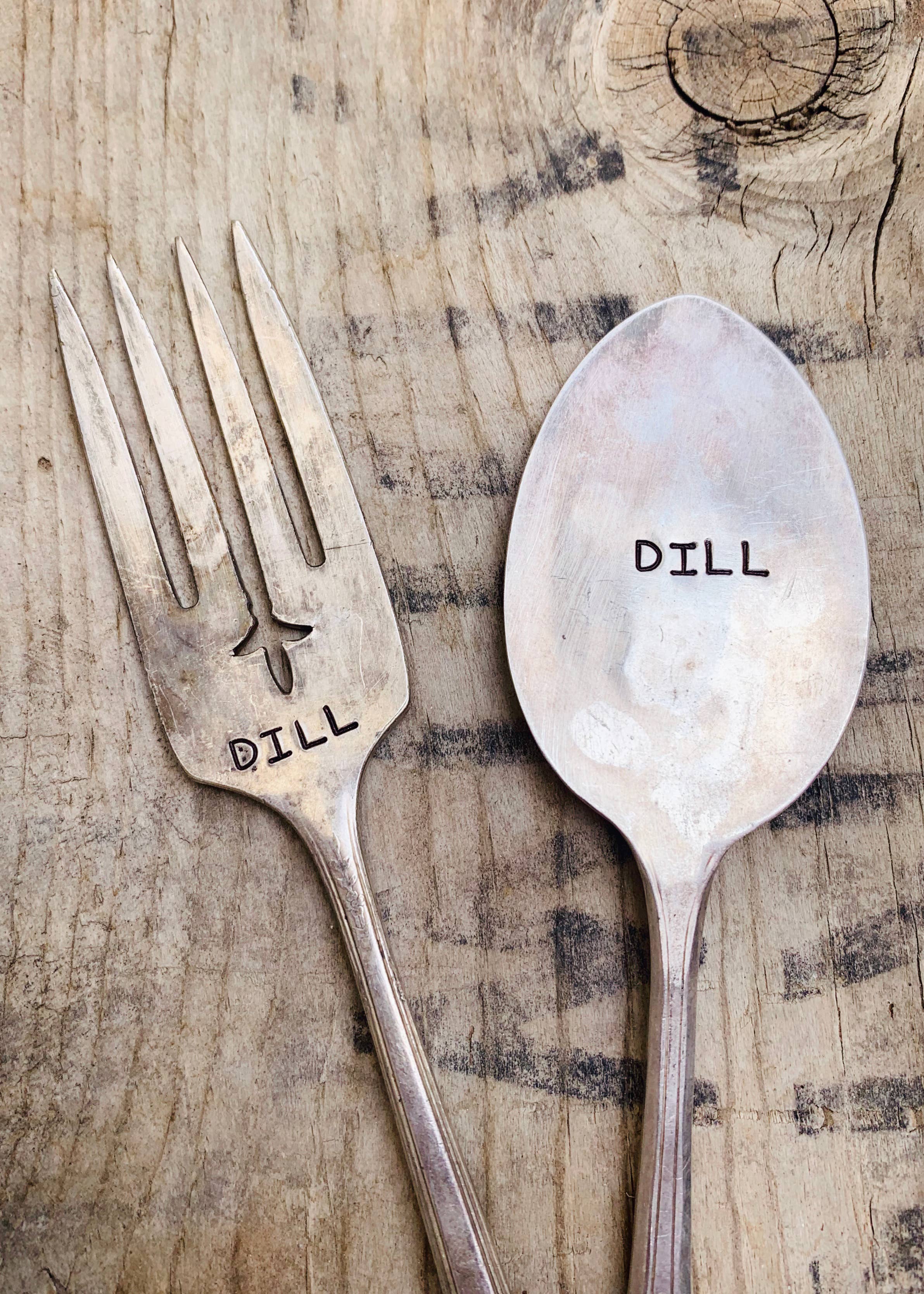 Pumpernickel and Wry - Wholesale Garden/Lawn Stake - Herb Garden Marker Plant Stakes - vintage, hand-stamped0