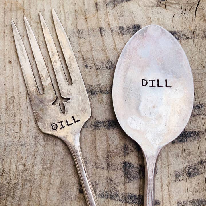 Pumpernickel and Wry – wholesale Gräspiggar – Örtträdgårdsmarkör Växtstakar - vintage, handstämplade