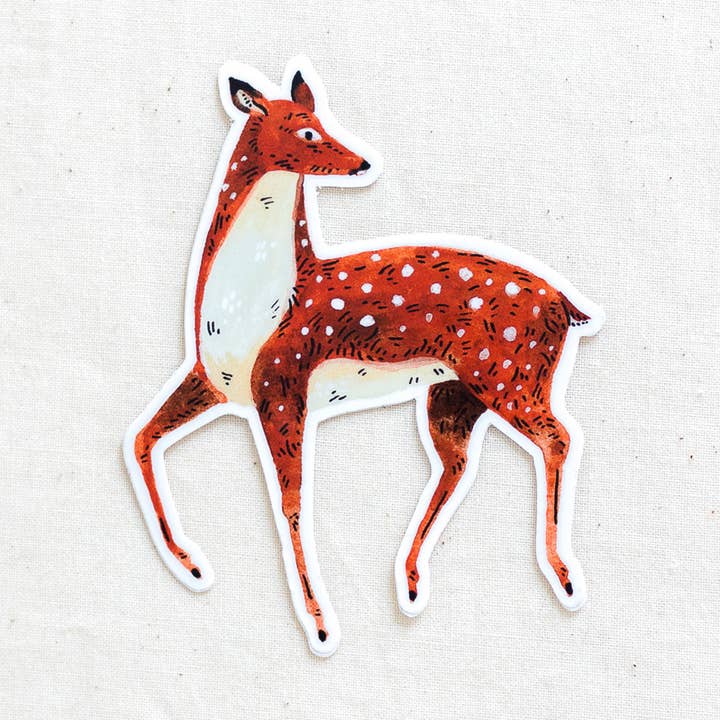 Deer Animal Vinyl Sticker for wholesale by Wildship Studio