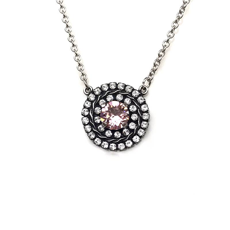 Rew Elliott – wholesale Pendant/charm necklace – Signature Double Halo Necklace4