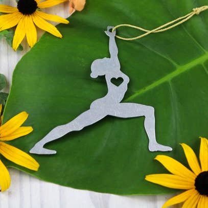 Iron Maid Art - Vendita all'ingrosso Decorazione - Yoga Guerriero Un Metallo Regalo di Natale Regalo Di Natale1