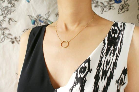 SORA DESIGNS - Wholesale Pendant/Charm Necklace - Infinity Circle Necklace1
