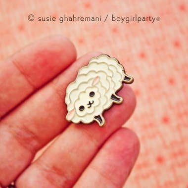 Boygirlparty - Wholesale Lapel Pin/Button - Kawaii Sheep Enamel Pin