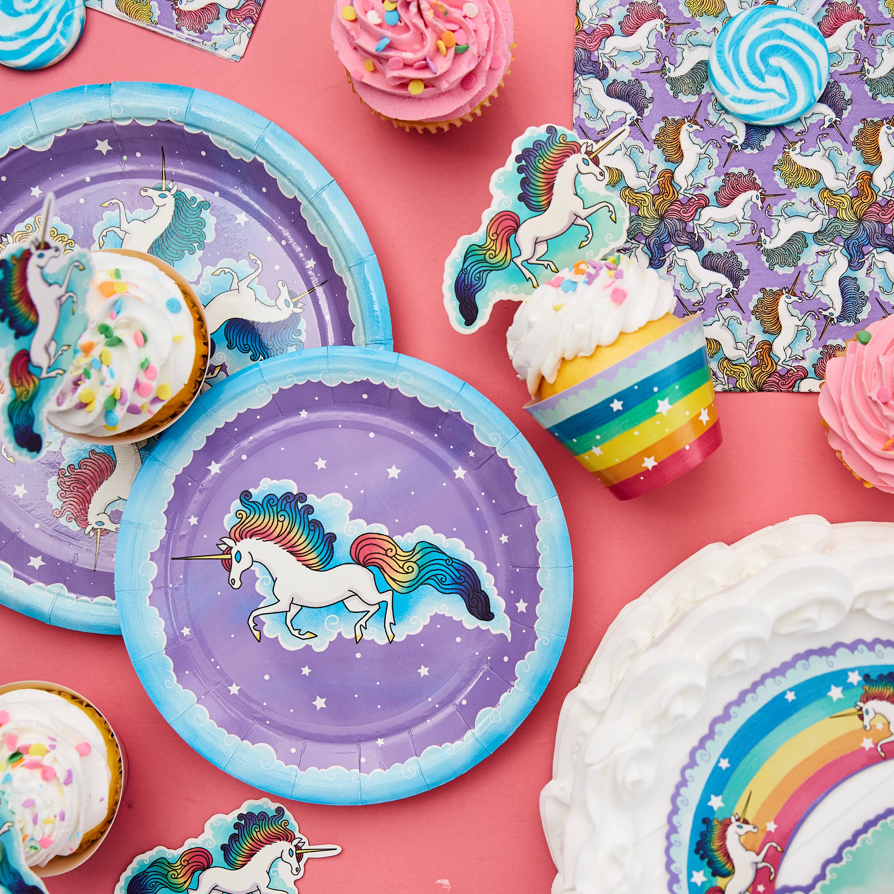 Mythical Slyme - Wholesale Cake/Cupcake Topper - Rainbow Unicorn Cupcake Decoration1