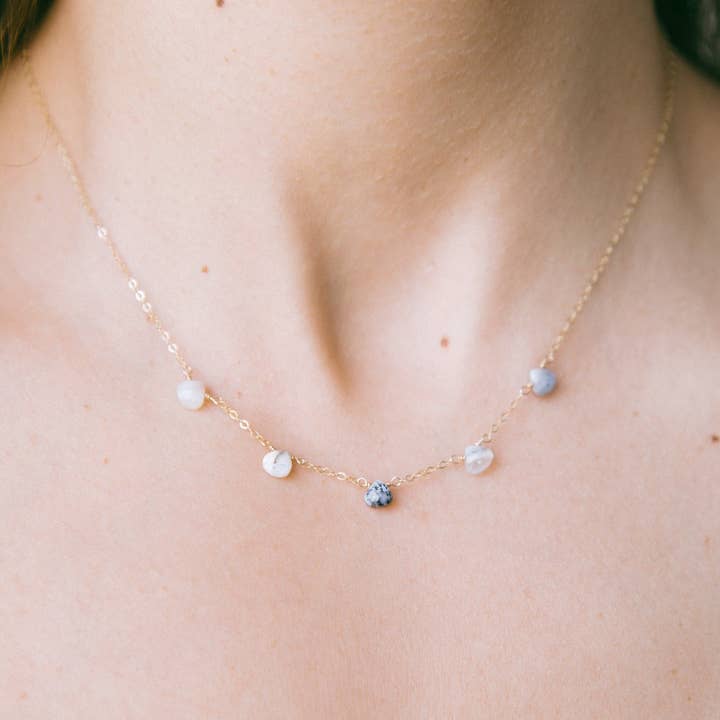 Dendritic Chalcedony Talai Necklace for wholesale by Pharao Jewelry