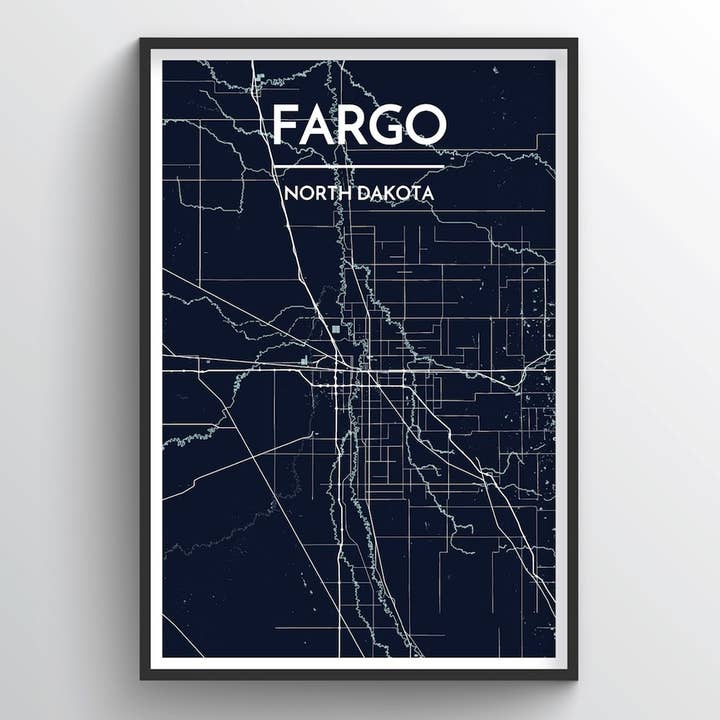 Fargo City Carte pour la vente par Point Two Design Group