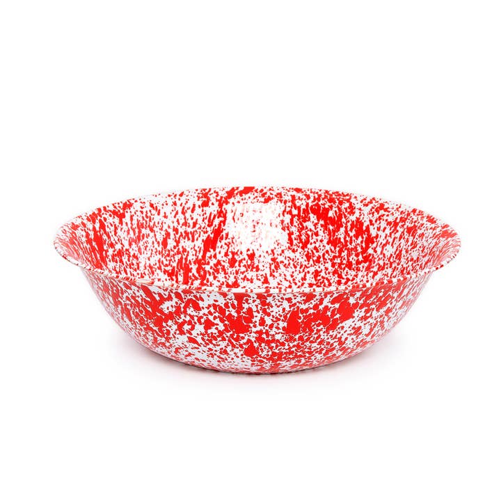 Crow Canyon Home - Wholesale Serving bowl - Splatter Enamelware Benson Basin4