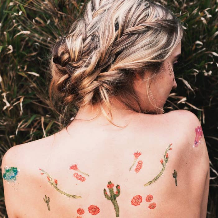 Cactus Temporary Tattoos Stickers for wholesale by PAPERSELF