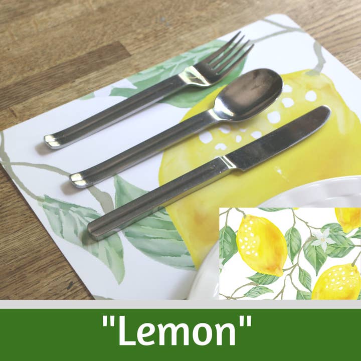 Tischset Papier „Lemon“ für den Großhandel von The Bedford Life