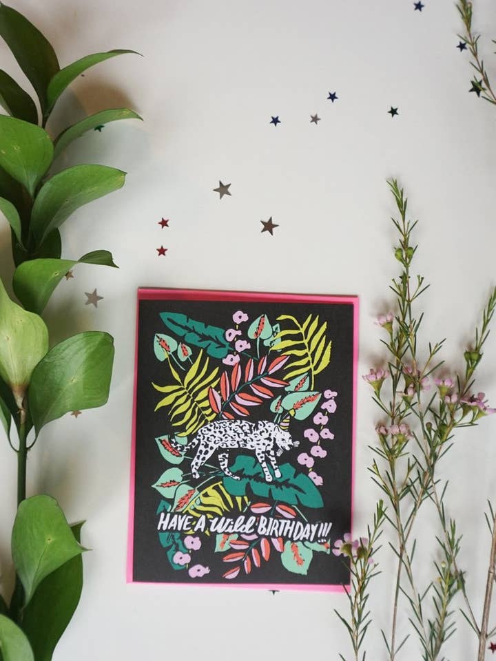 Card - Wild Birthday for wholesale by Ash + Chess