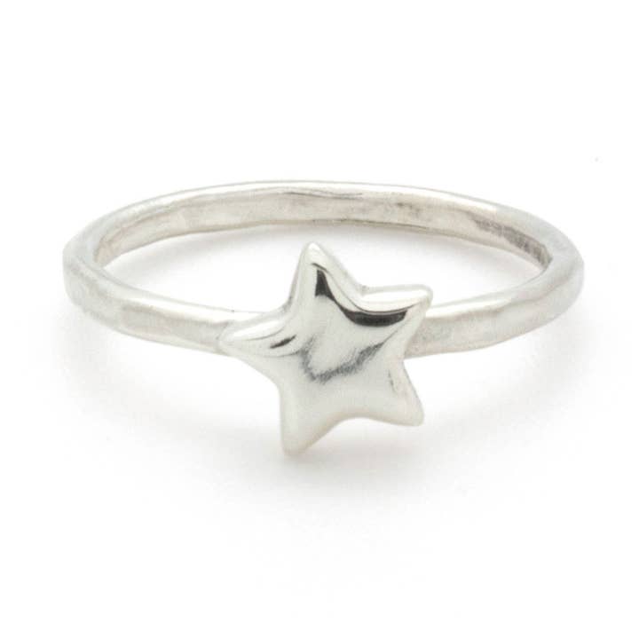 Star stapelring | Zilver voor wholesale door Hiouchi Jewels | Rose & Bolt Grateful Dead Jewelry