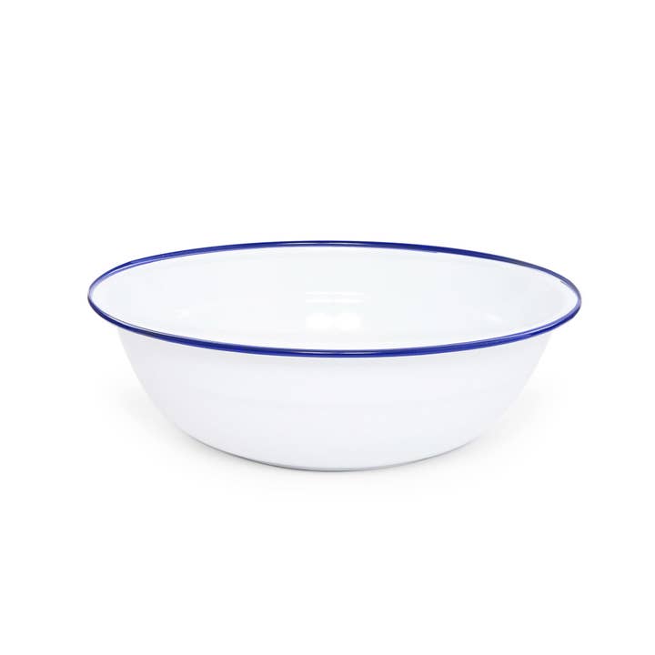 Crow Canyon Home - Wholesale Serve Bowl - Vintage Enamelware Medium Basin1