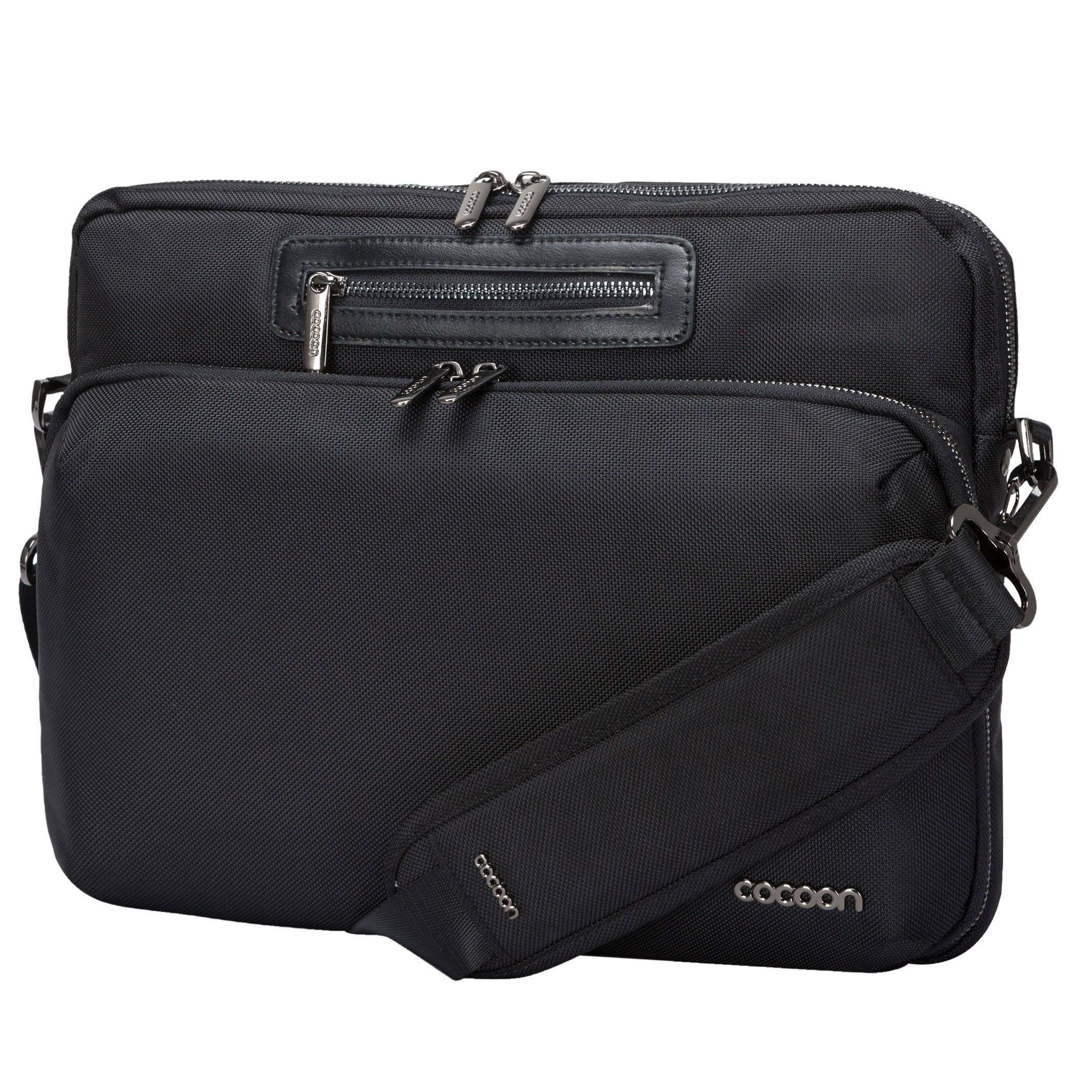 Zwart Buena Vista 13" laptop messenger draagdoek voor groothandel op Faire1