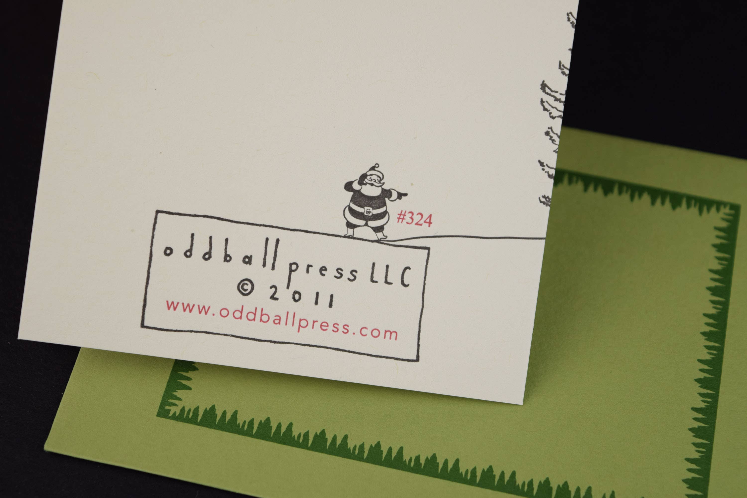 Oddball Press LLC - Wholesale Christmas Card - Santa Skip Card3
