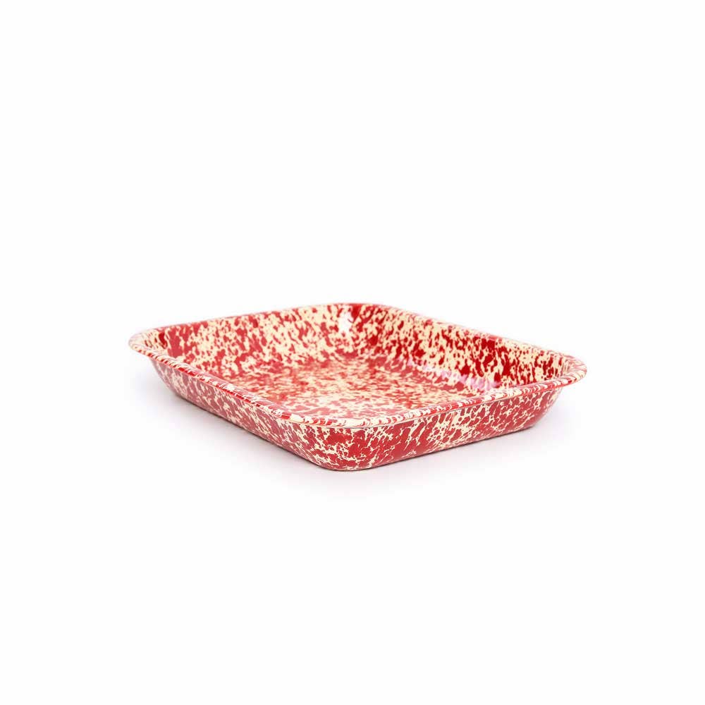 Crow Canyon Home - Wholesale Baking Dish - Splatter Enamelware Large Open Roaster4
