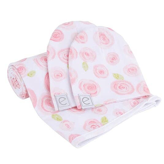 Ely’s & Co. - Wholesale Swaddle Set - Baby - Jersey Swaddle Blankets with 2 Baby Hats (variations)27