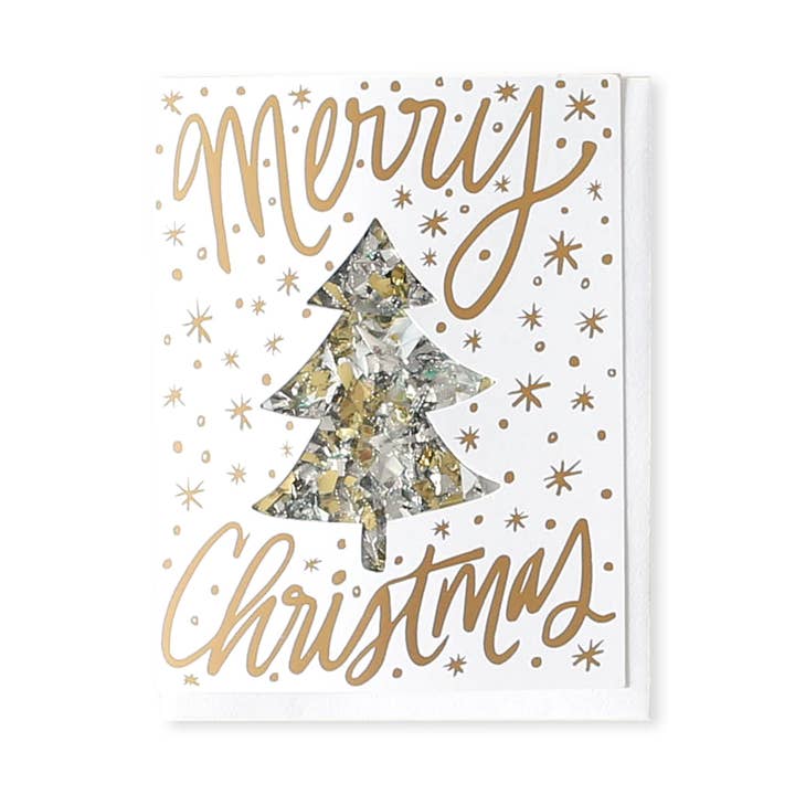 Thimblepress - Wholesale Christmas Card - Confetti Card Merry Christmas Greeting Card