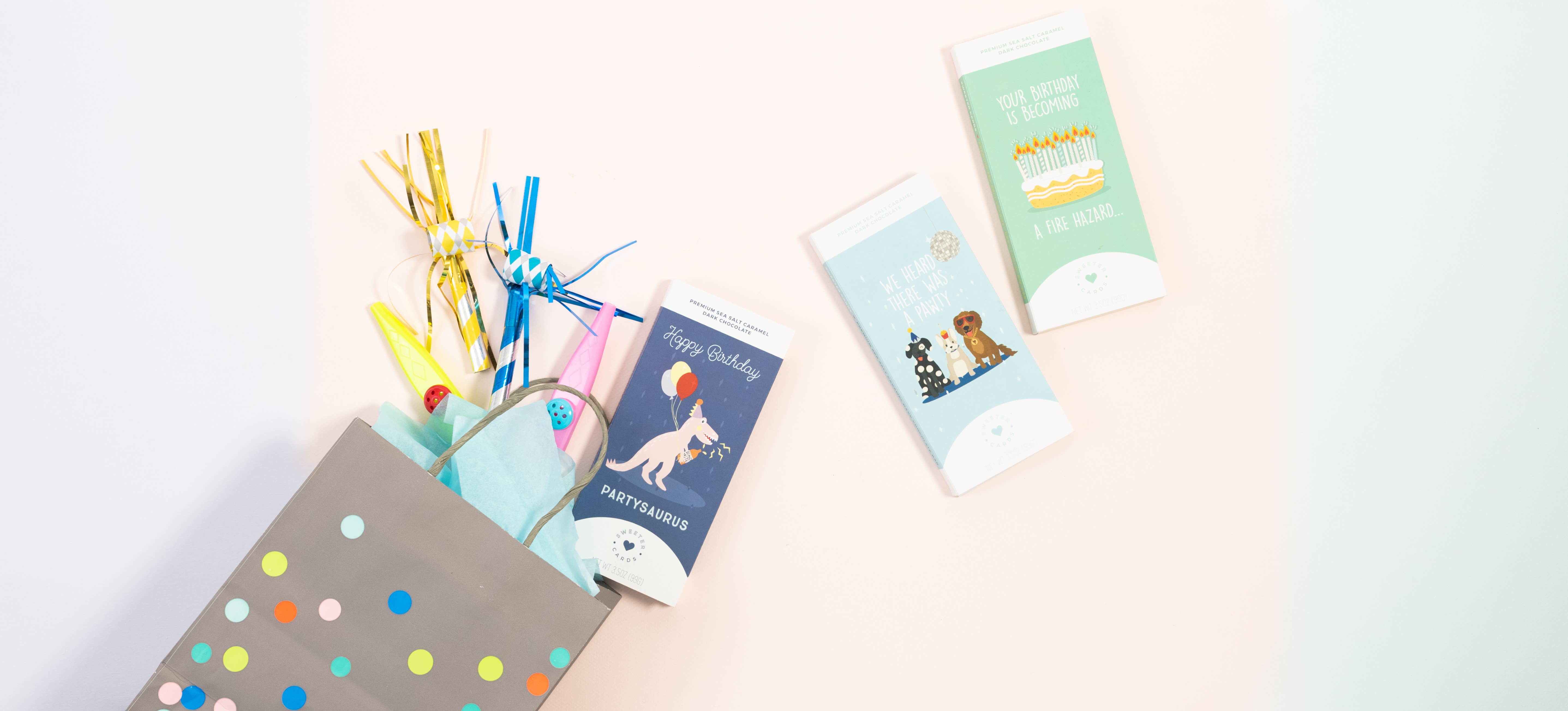 Sweeter Cards Chocolate Bar + Greeting Card in ONE! - Wholesale Birthday Card - Birthday Greeting Card and Chocolate – Heard There was a Pawty6