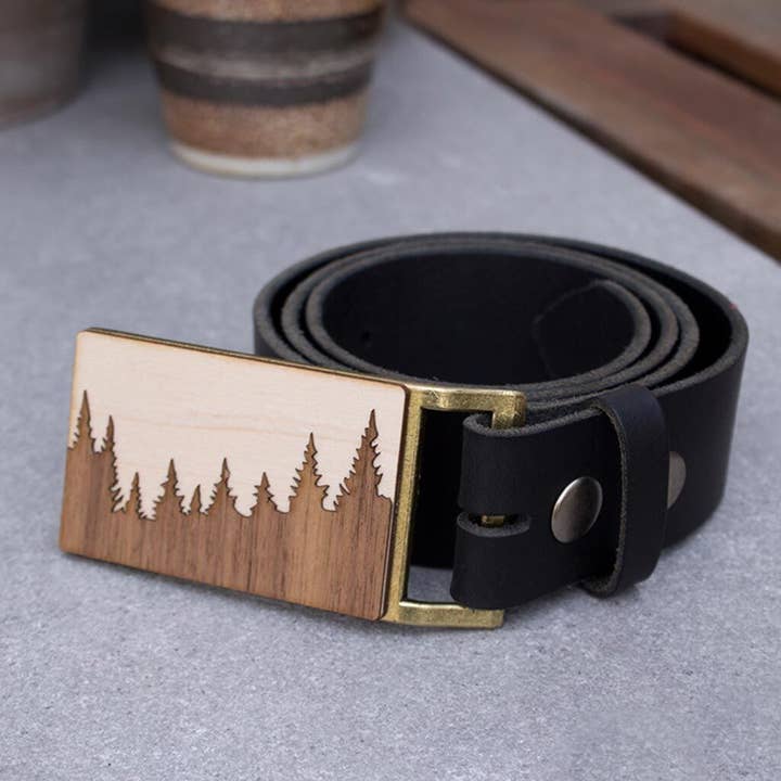 Treeline and Tide – wholesale Belt buckle – Unisex – Belt Buckle - Forest3