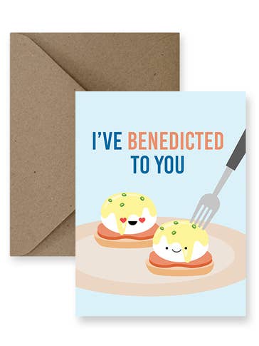 I've Benedicted To You Love Card for wholesale by IMPAPER