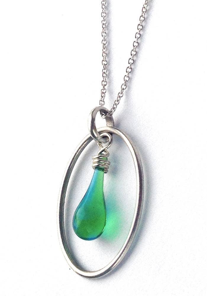 Sundrop Jewelry - Wholesale Pendant/Charm Necklace - Cameo Glass and Silver Necklace9