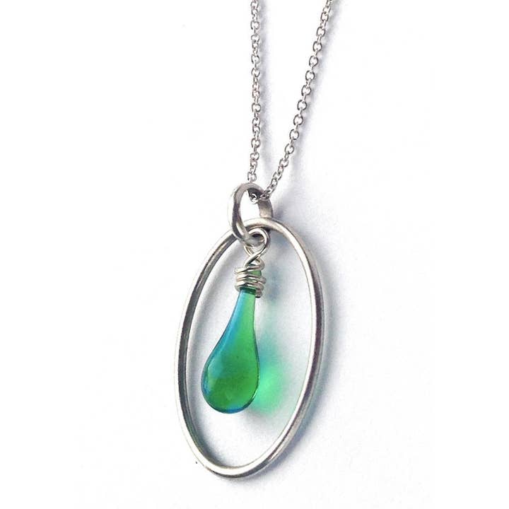 Sundrop Jewelry - Wholesale Pendant/Charm Necklace - Cameo Glass and Silver Necklace9
