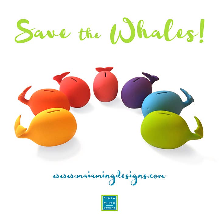 Maia Ming Designs - Wholesale Money/Piggy Bank - Kids & Baby - Save The Whales Bank10