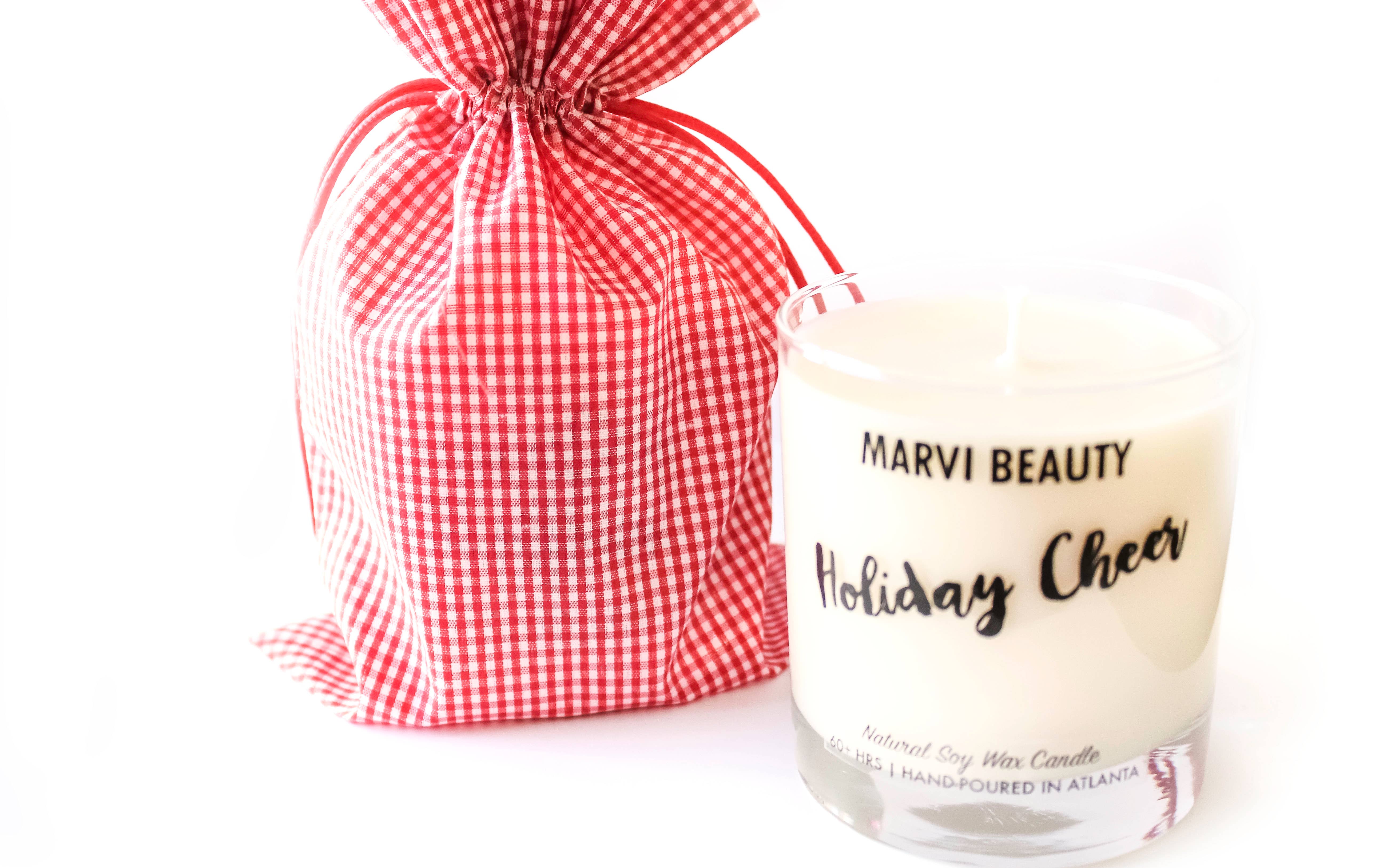 Marvi Beauty - Wholesale Jar/Filled Candle - Holiday Cheer Soy Wax Candle3